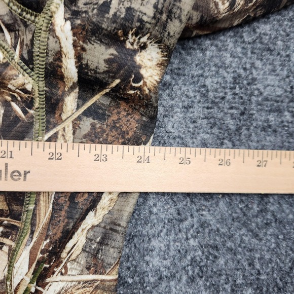 Under Armour Hoodie Mens XL Brown Realtree Max-5 Camo Full Zip Fleece Hunting - Picture 5 of 7